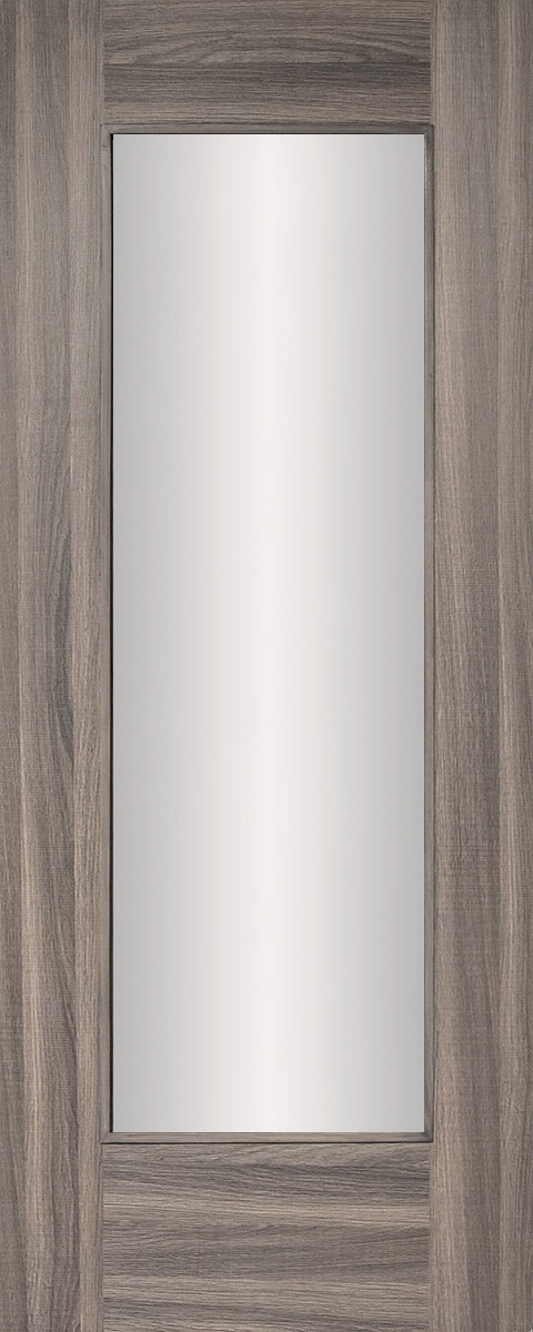 44mm Stockton Laminate 1 Panel Door - Clear/Frosted Glass